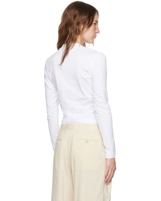 Jacquemus White The Gros Grain Long-Sleeve T-Shirt