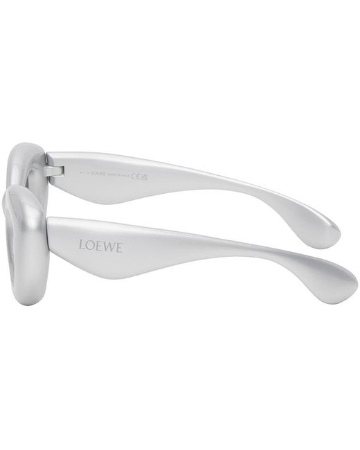 Loewe Black Silver Inflated Butterfly Sunglasses