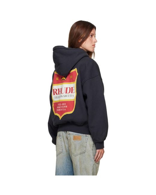Rhude Blue Filtaro Crest Hoodie