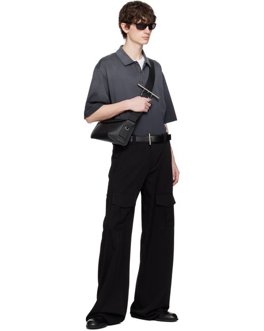 メンズ Alexander McQueen グレー Dyed Mercerized Cotton ポロシャツ Black