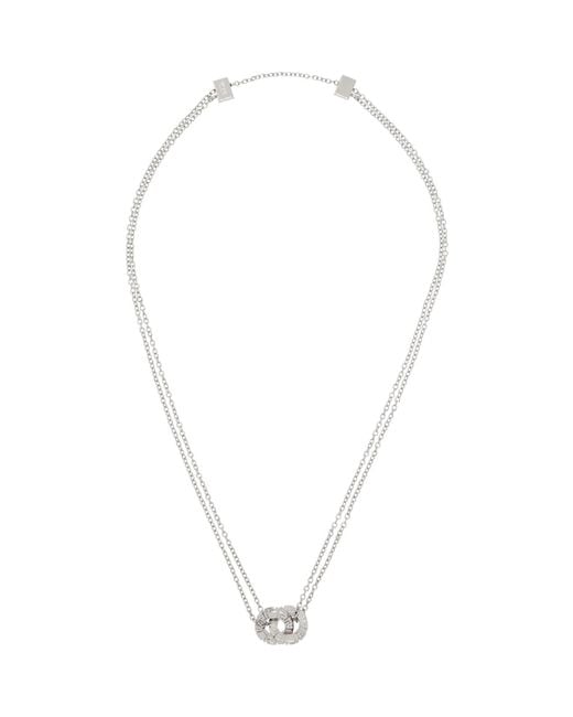 Versace White Greca Necklace for men