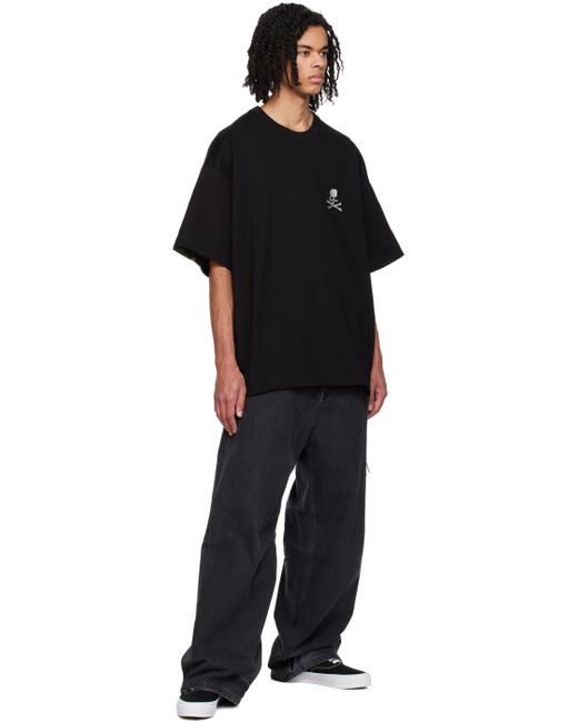MASTERMIND WORLD Black Khaki Oversized T-Shirt for men