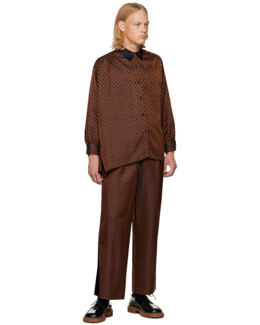 Rito Structure Brown Reversible Shirt for men