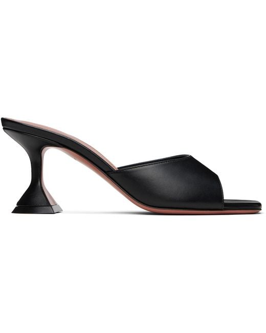 AMINA MUADDI Black Lupita Slipper 70 Heeled Sandals