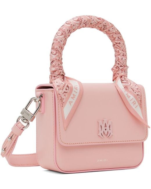Amiri Pink Bandana Micro Ma Bag