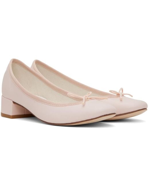 Repetto Black Ssense Exclusive Pink Camille Heels