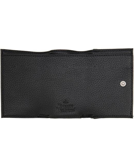 Vivienne Westwood Black Envelope Billfold Faux-Leather Wallet