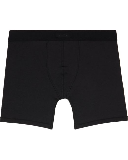 Skims Black Three-Pack Cotton 5 Boxer Briefs for men