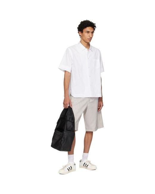 Y-3 Multicolor Pinstripe Sport Uniform Shorts for men