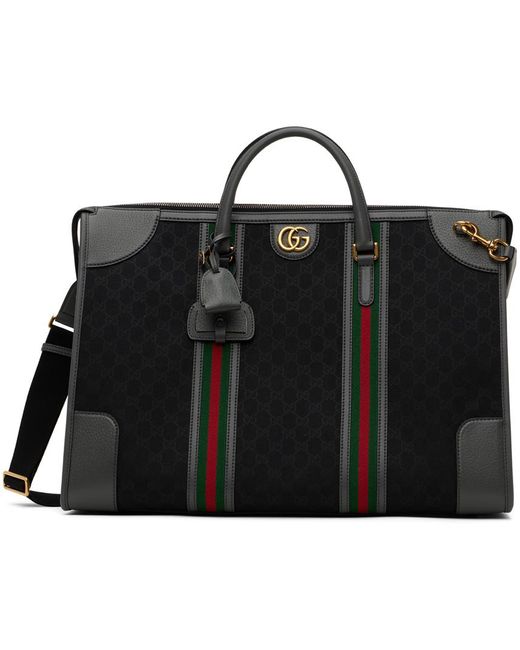 Gucci Black Bauletto Duffle Bag for men