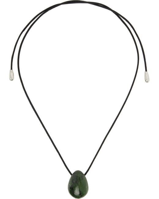 Ras-Du-Cou À Pendentif En Forme D'Œuf Sophie Buhai en coloris Black