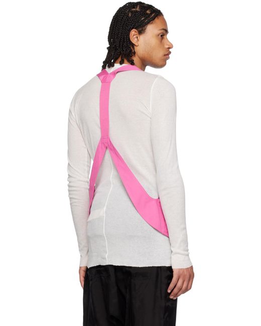 Rick Owens Pink Bauhaus Vest for men