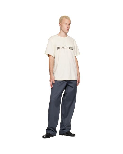 Helmut Lang Blue Chino Trousers for men