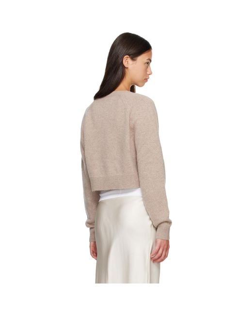 Loulou de Saison Brown Heike Cashmere Cardigan