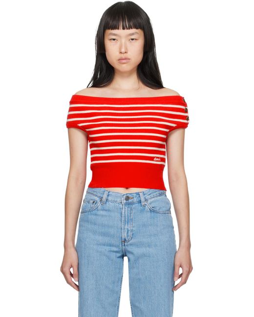 AMI Red Sailor T-shirt