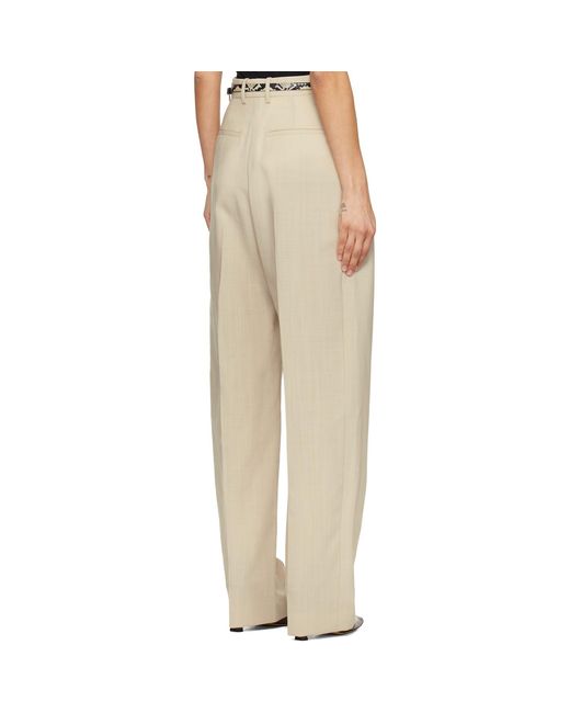Wardrobe NYC Natural Light Mid Rise Trousers