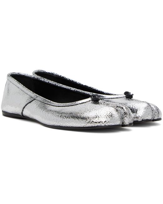 Maison Margiela Black Broken Mirror Tabi Ballerina Flats