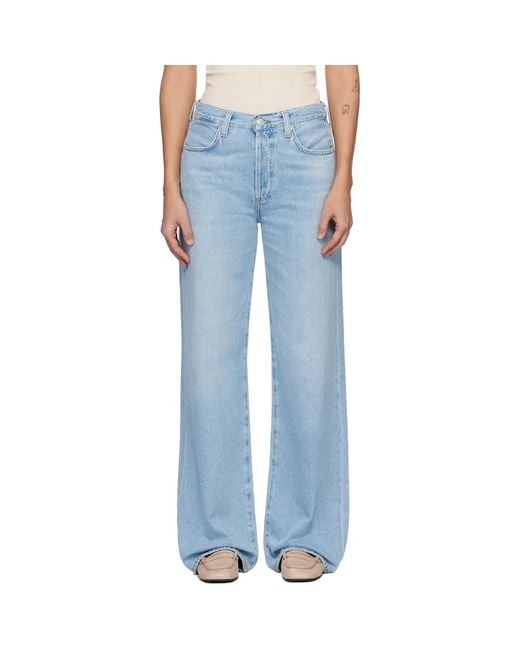 Citizens of Humanity Blue Annina Straight Leg Jeans