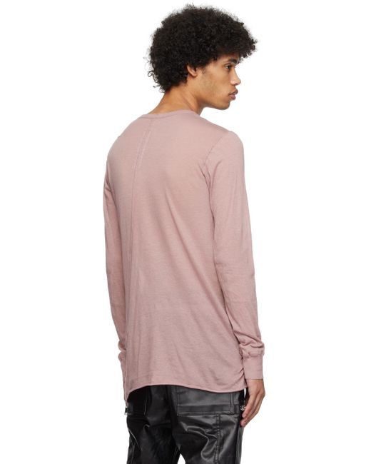 T-shirt à manches longues rose Rick Owens pour homme en coloris Pink