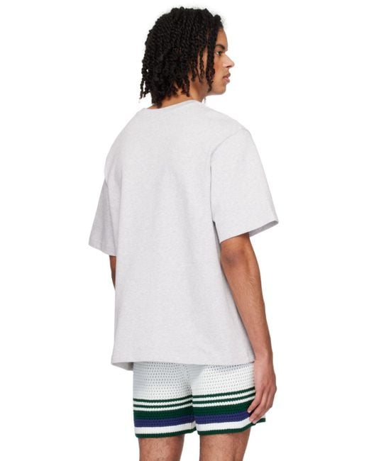 Casablancabrand White 'casa Sport' 3d T-shirt for men