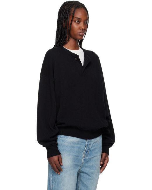 Fear Of God ブラック ファインニット ヘンリーネック Black