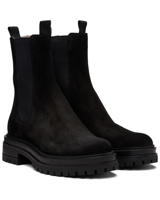 Gianvito Rossi Black Chester Chelsea Boots