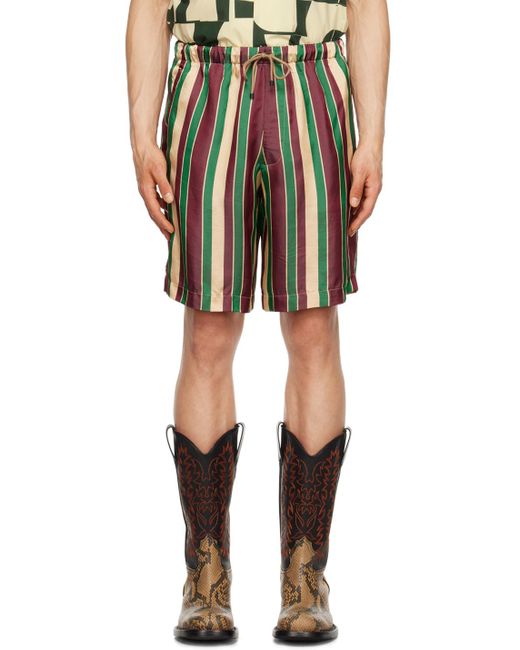 Dries Van Noten Multicolor Striped Shorts for men