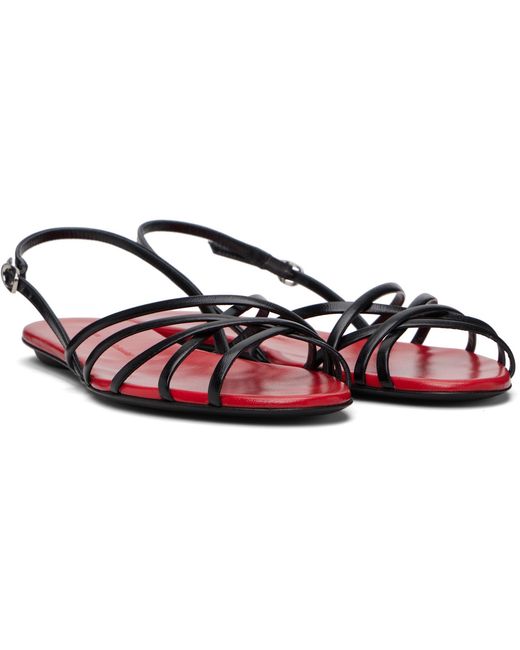 Proenza Schouler Black Uma Slingback Sandals