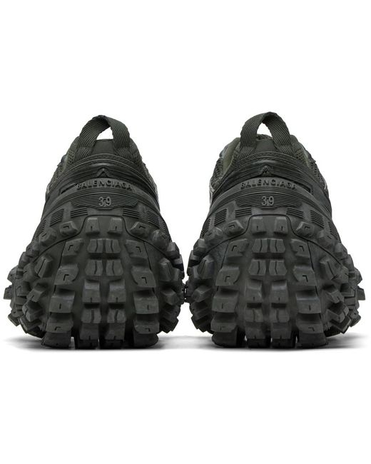 Balenciaga Black Khaki Bouncer Sneakers for men