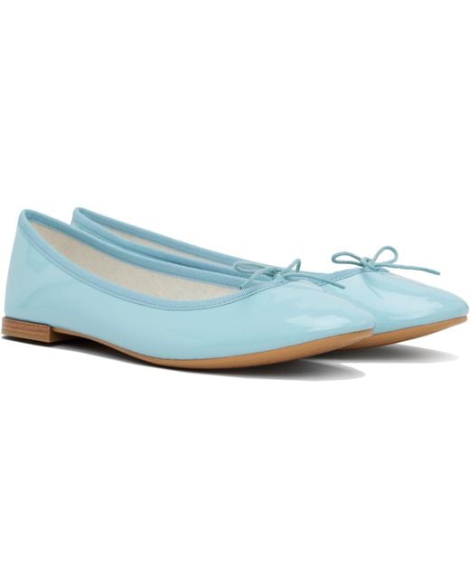 Repetto ブルー Cendrillon ラバーソール バレエシューズ Black