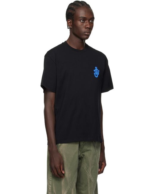 T-shirt noir à écusson à logo J.W. Anderson pour homme en coloris Black