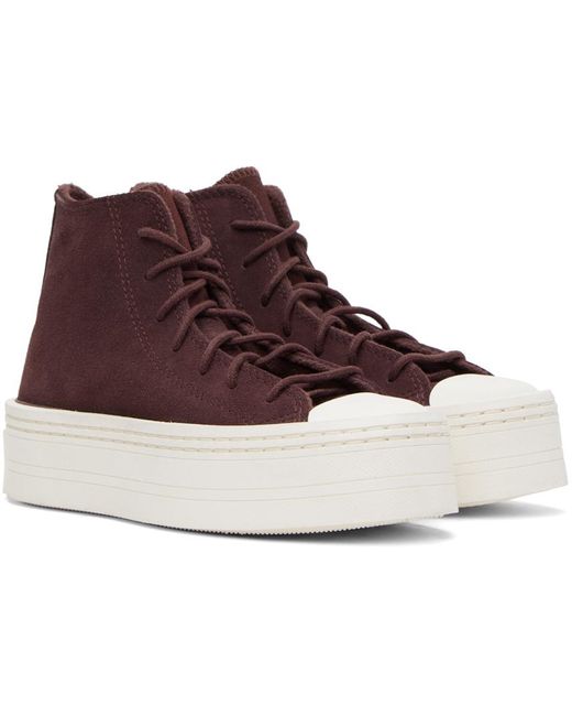 Converse Multicolor Burgundy Chuck Taylor All Star Modern Lift Sneakers