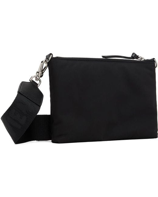 Vivienne Westwood Black Penny Db Pouch Crossbody Bag for men