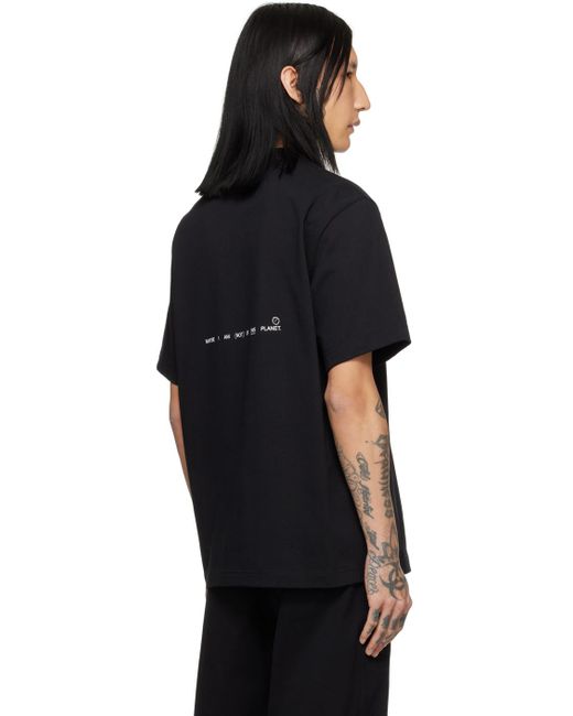 T-shirt noir à image à logo Helmut Lang pour homme en coloris Black
