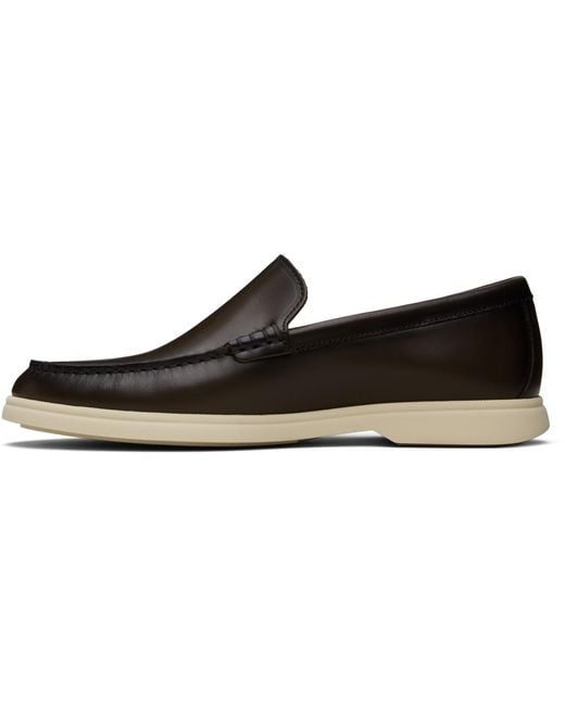 Boss Black Emed-Logo Leather Loafers for men