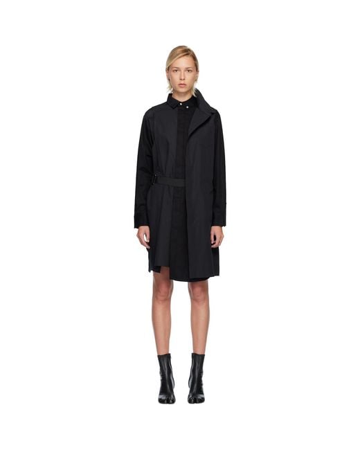 Sacai Black Poplin Midi Dress