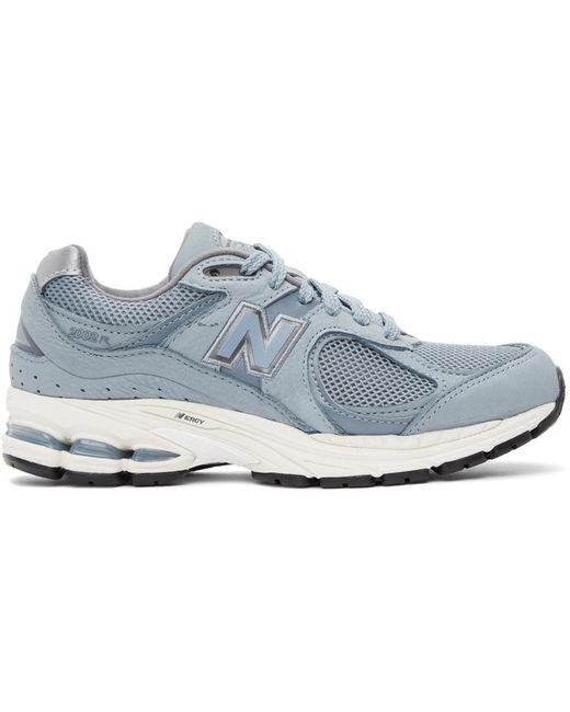 New Balance Leather Blue & Grey 2002r Sneakers | Lyst