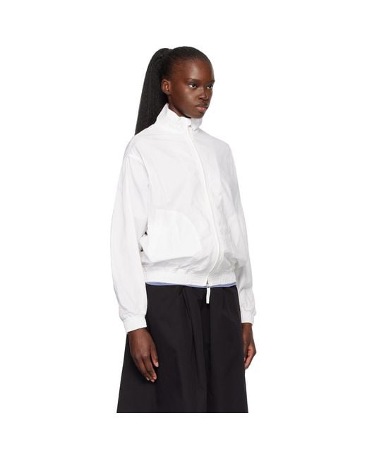 NOTHING WRITTEN White Panny Harrington Jacket