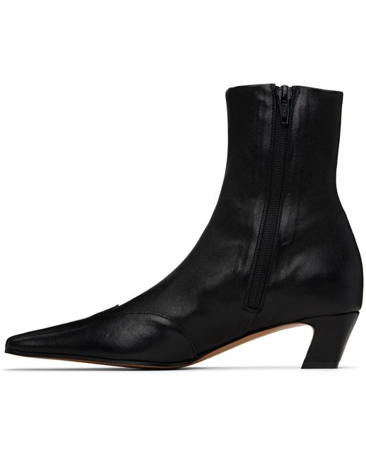 Khaite Black Nevada Stretch Low Boots