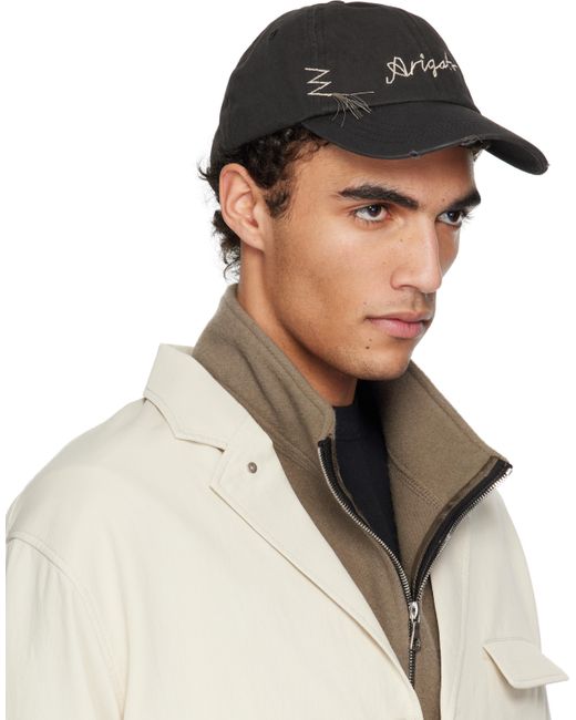 Casquette Noire À Effet Usé Et À Fils Lâches Axel Arigato pour homme en coloris Black