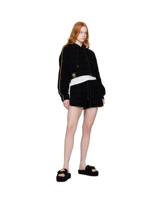 Versace Black Allover' Slippers