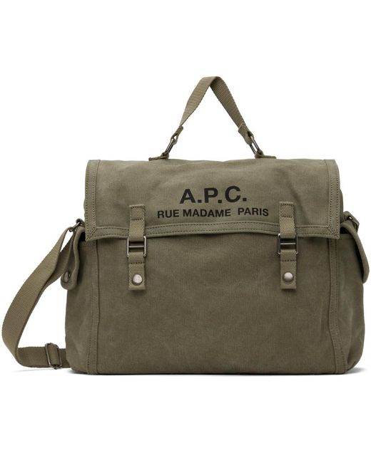 A.P.C. Khaki Recuperation Bag in Green for Men | Lyst