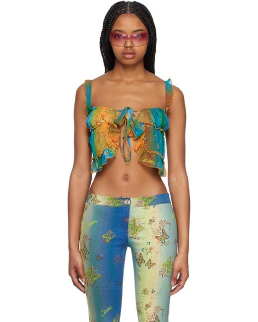 Siedres Orange Calia Tank Top