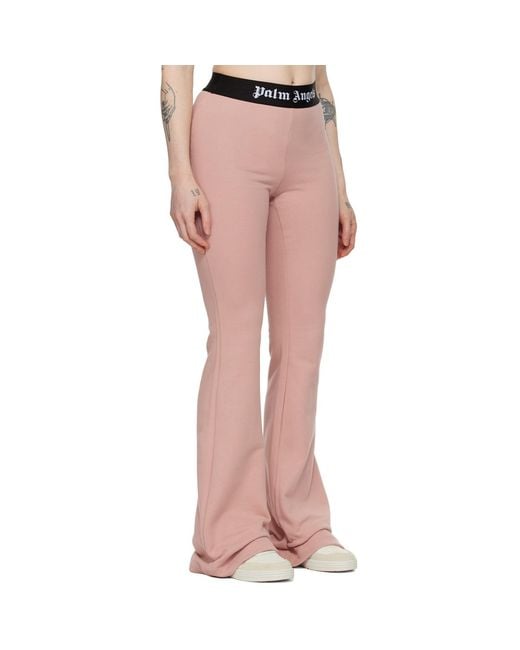 Palm Angels Pink Flared Lounge Pants