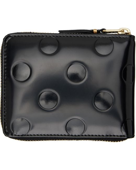 Comme des Garçons Black Dots Embossed Leather Wallet for men