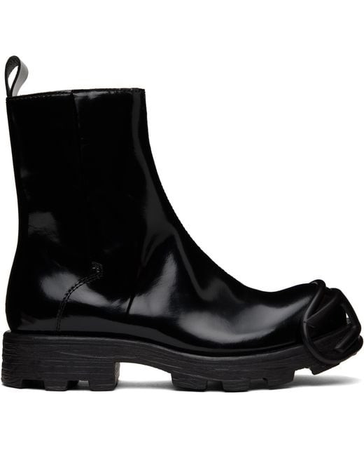 DIESEL Black D-Hammer Bt Zip D Boots for men