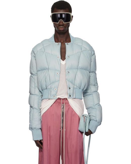 Rick Owens Multicolor Porterville Cropped Flight Down Bomber Jacket for men