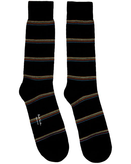 Paul Smith Black Three-pack Multicolor Socks for men