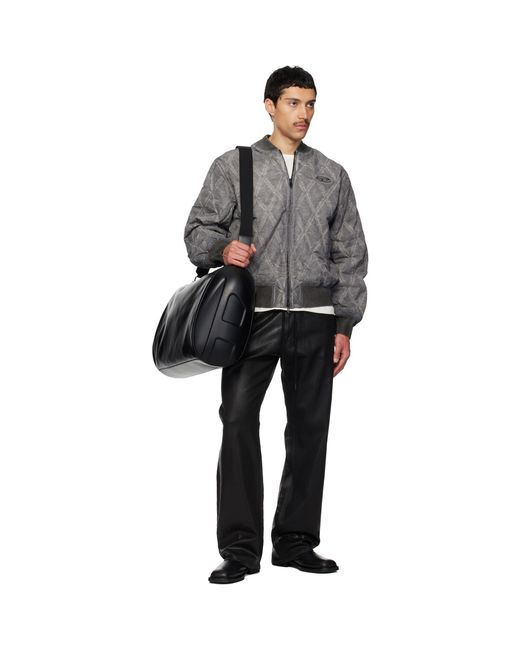 DIESEL Gray J-Type-Treat Bomber Jacket for men