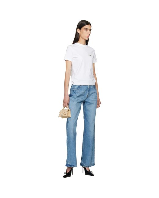 Jacquemus Blue 'The Gros Grain Short-Sleeve' T-Shirt